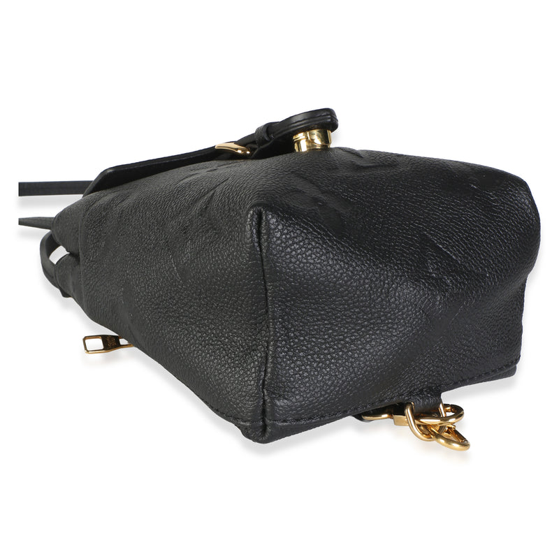 Louis Vuitton Black Giant Monogram Empreinte Tiny Backpack Leather