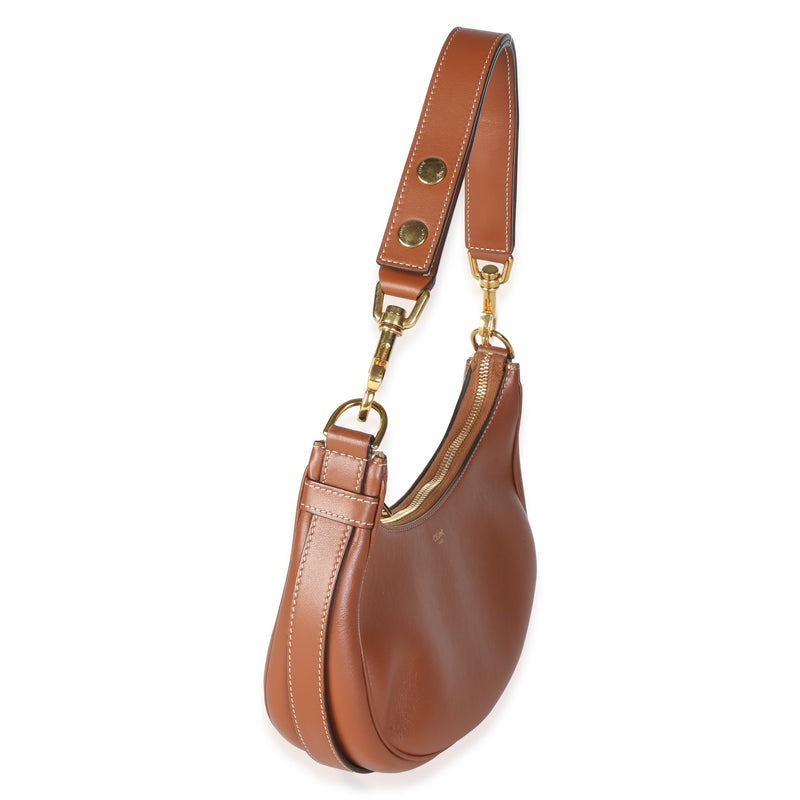 Celine Tan Smooth Calfskin Medium Ava Shoulder Bag Brown; Leather