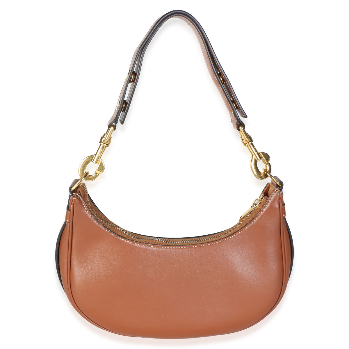 Celine Tan Smooth Calfskin Medium Ava Shoulder Bag Brown; Leather