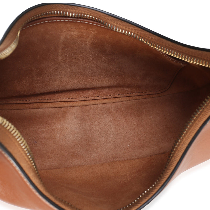 Celine Tan Smooth Calfskin Medium Ava Shoulder Bag Brown; Leather