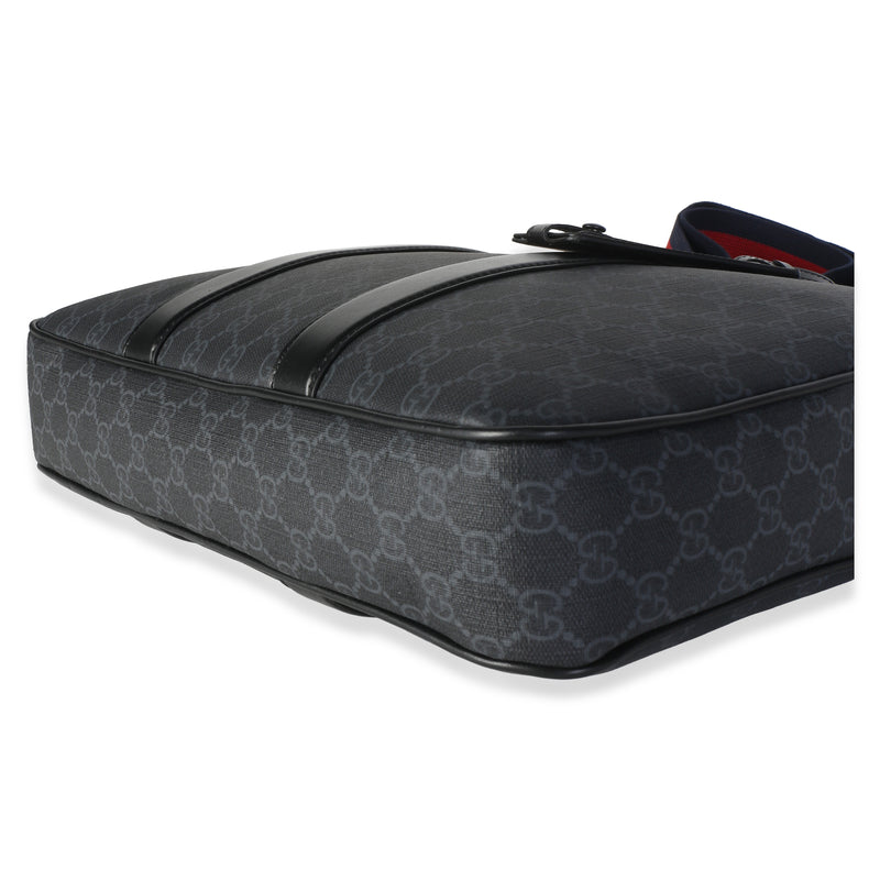 Gucci Black Gg Supreme Canvas Briefcase Bag
