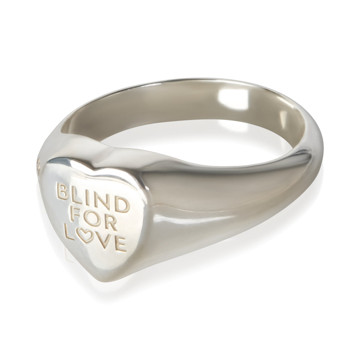 Gucci Sterling Silver Blind For Love Ring 925 Rings