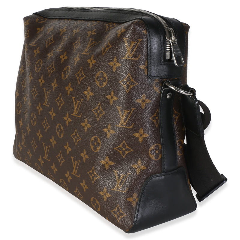 Louis Vuitton Monogram Macassar Canvas Torres Messenger Bag Black; Brown