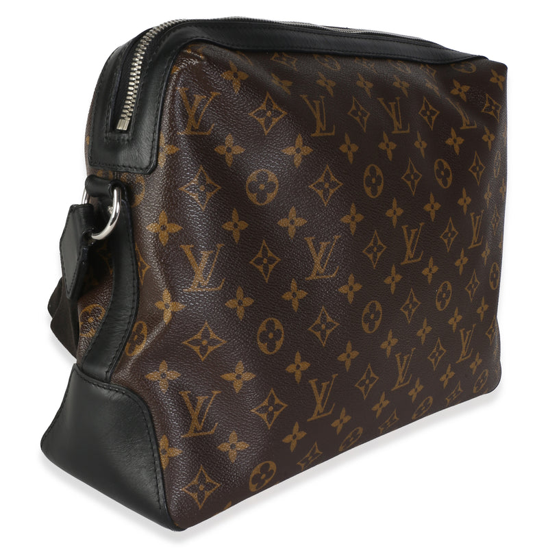Louis Vuitton Monogram Macassar Canvas Torres Messenger Bag Black; Brown