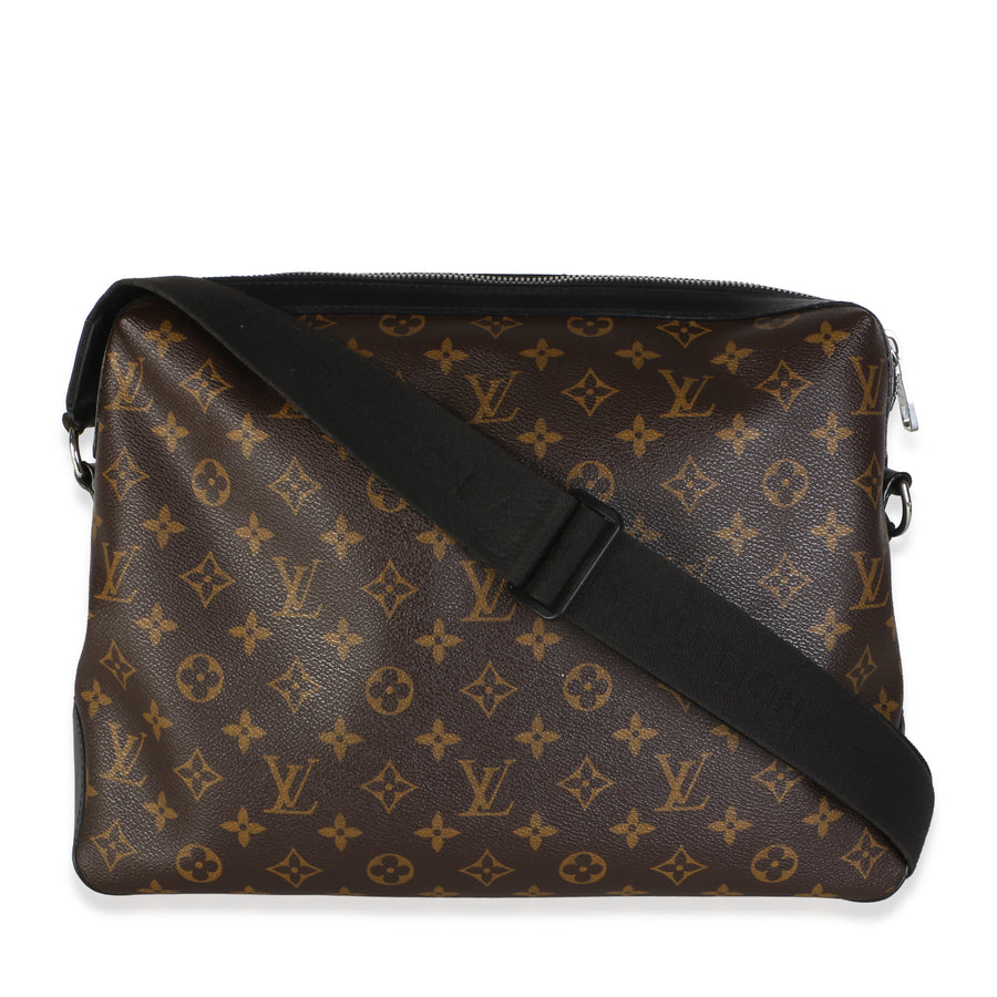 Louis Vuitton Monogram Macassar Canvas Torres Messenger Bag Black; Brown