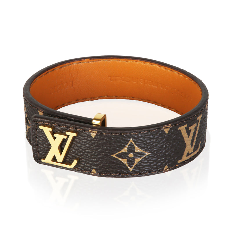 Gold-Plated Lv Slim Bracelet Bracelets