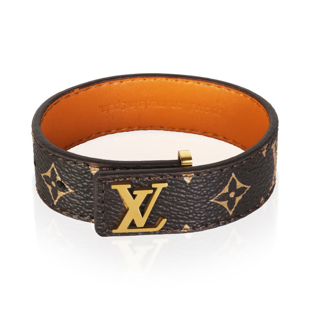Gold-Plated Lv Slim Bracelet Bracelets