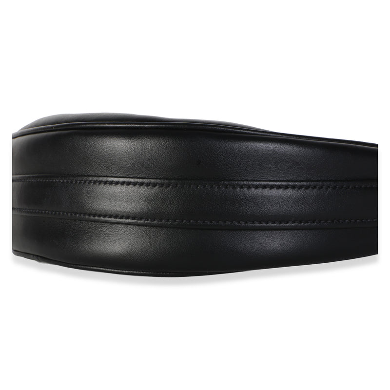 Prada Black Smooth Leather Arque Shoulder Bag