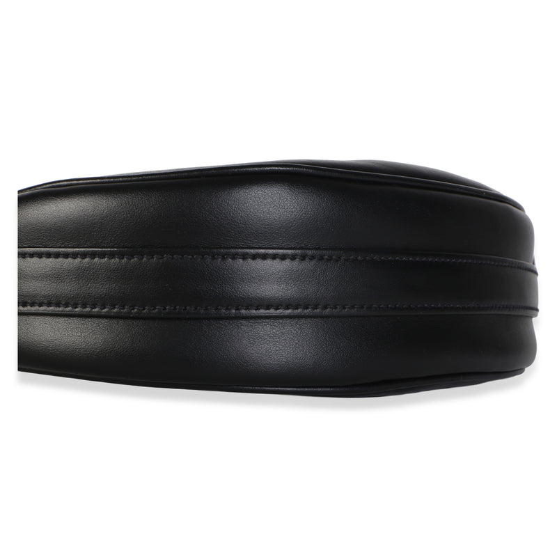 Prada Black Smooth Leather Arque Shoulder Bag