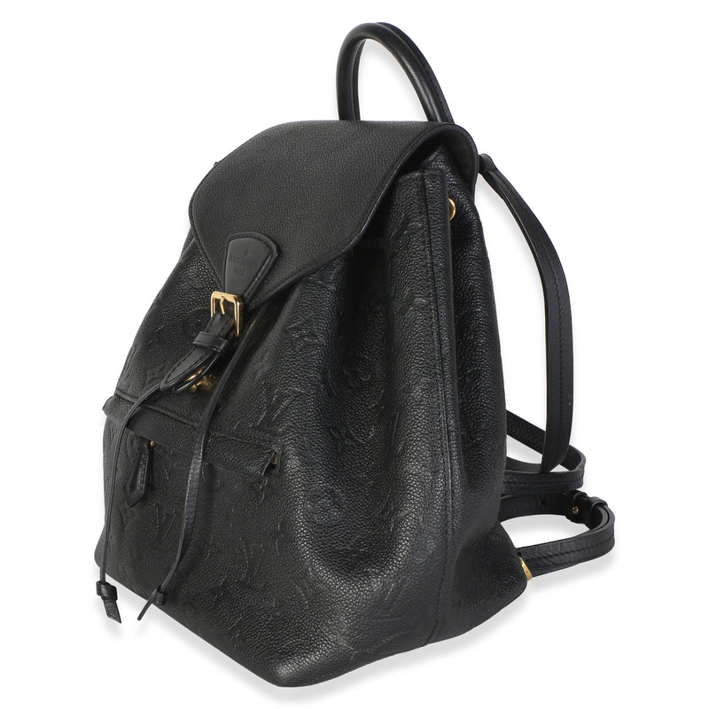 Louis Vuitton Black Monogram Empreinte Montsouris Nm Leather Bag