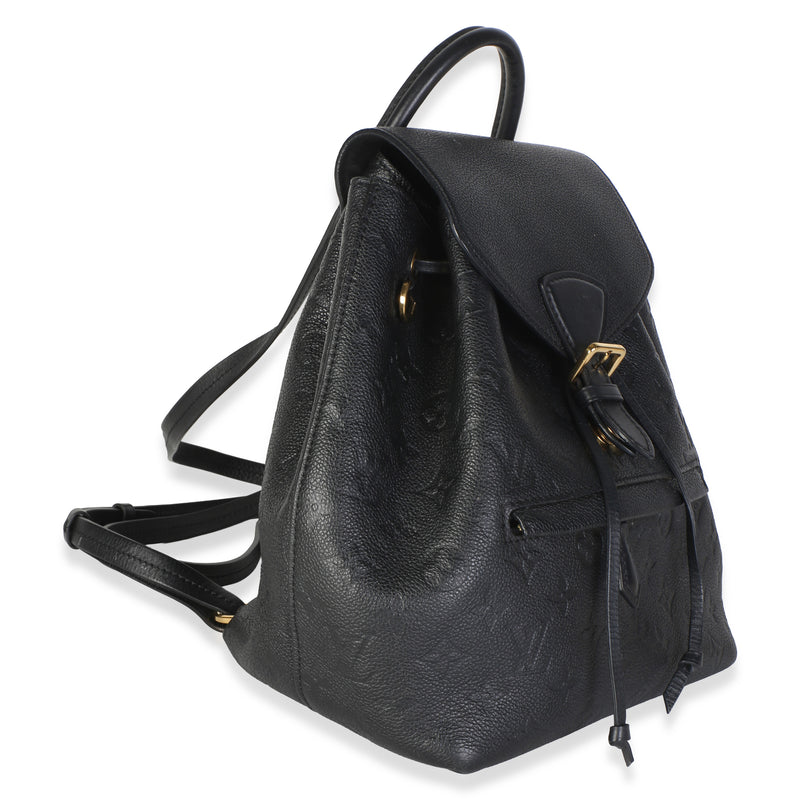 Louis Vuitton Black Monogram Empreinte Montsouris Nm Leather Bag