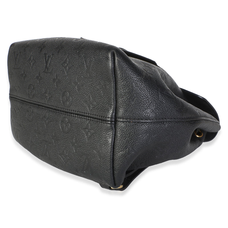 Louis Vuitton Black Monogram Empreinte Montsouris Nm Leather Bag