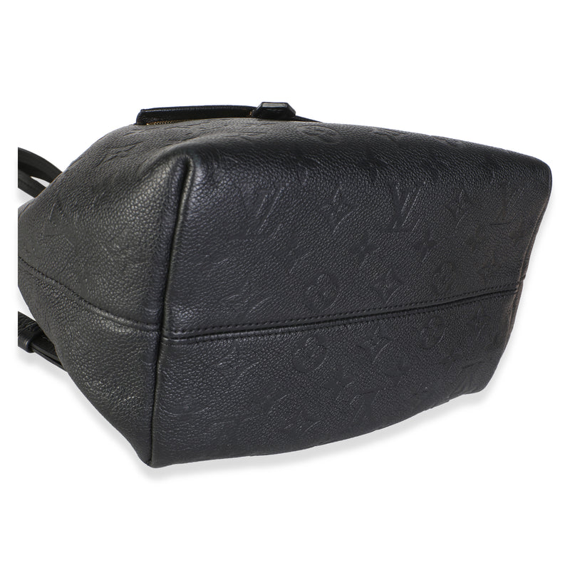 Louis Vuitton Black Monogram Empreinte Montsouris Nm Leather Bag
