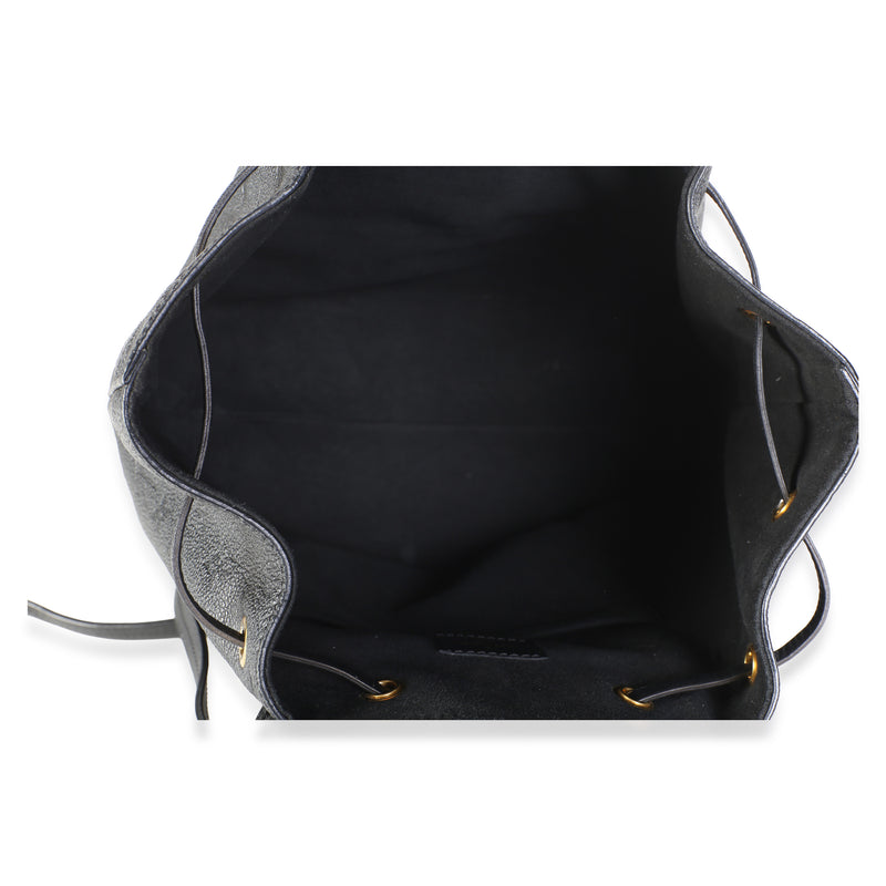 Louis Vuitton Black Monogram Empreinte Montsouris Nm Leather Bag