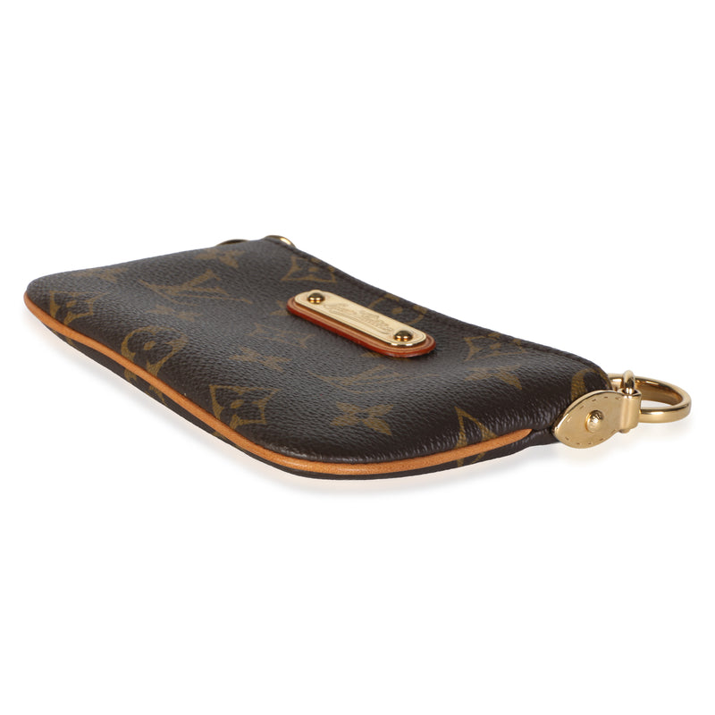 Louis Vuitton Monogram Canvas Milla Pochette Pm Brown Coated Bag