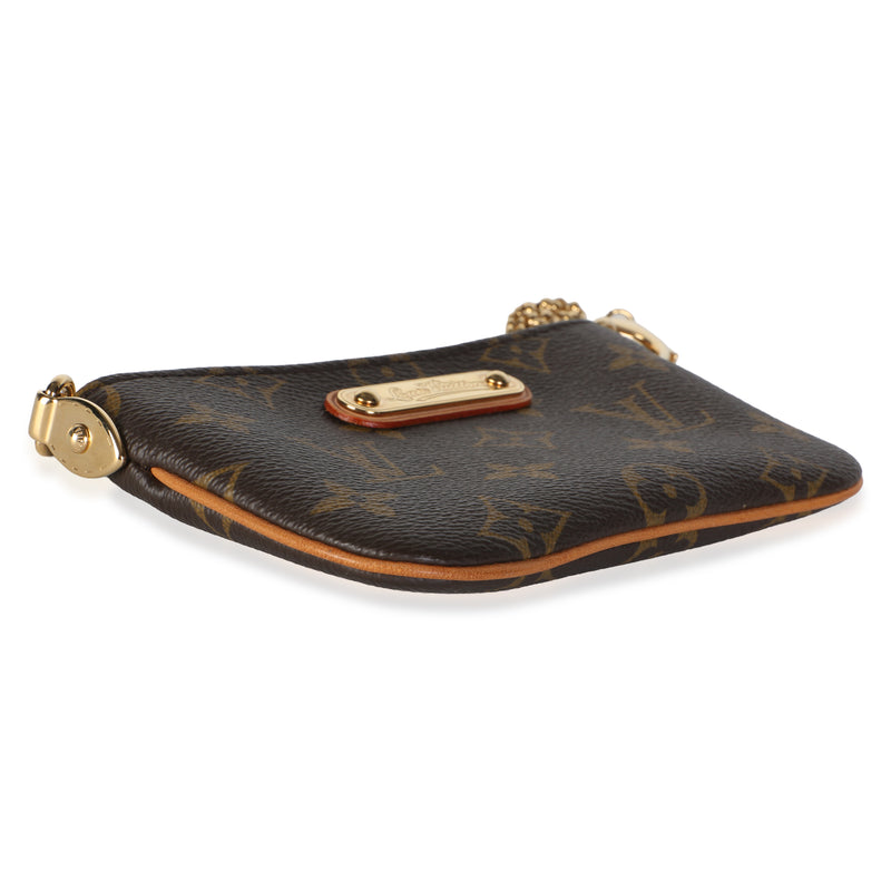 Louis Vuitton Monogram Canvas Milla Pochette Pm Brown Coated Bag