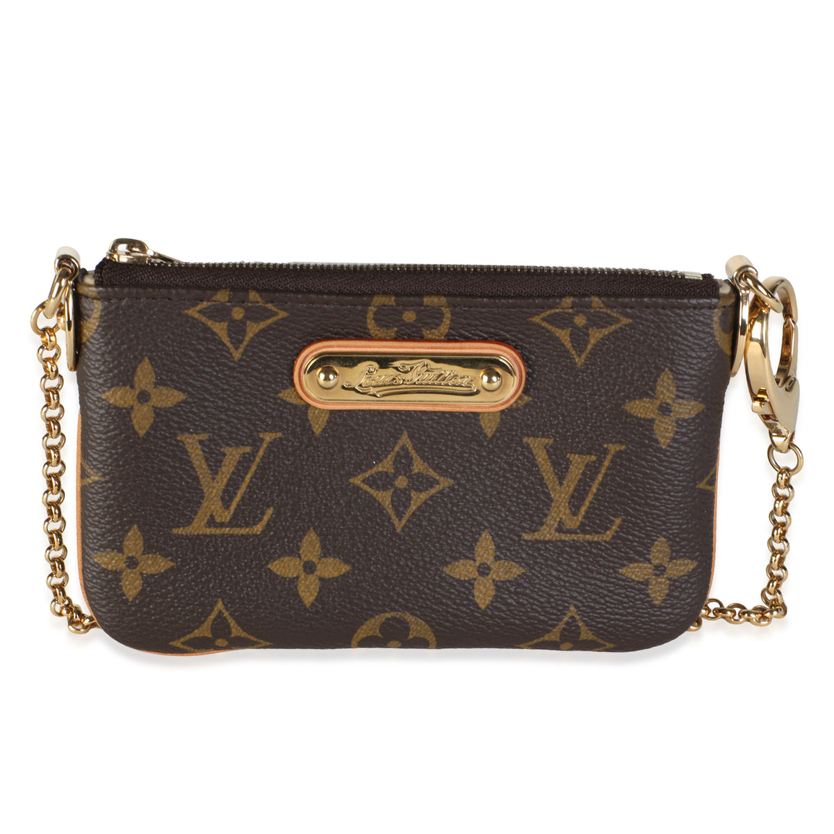 Louis Vuitton Monogram Canvas Milla Pochette Pm Brown Coated Bag