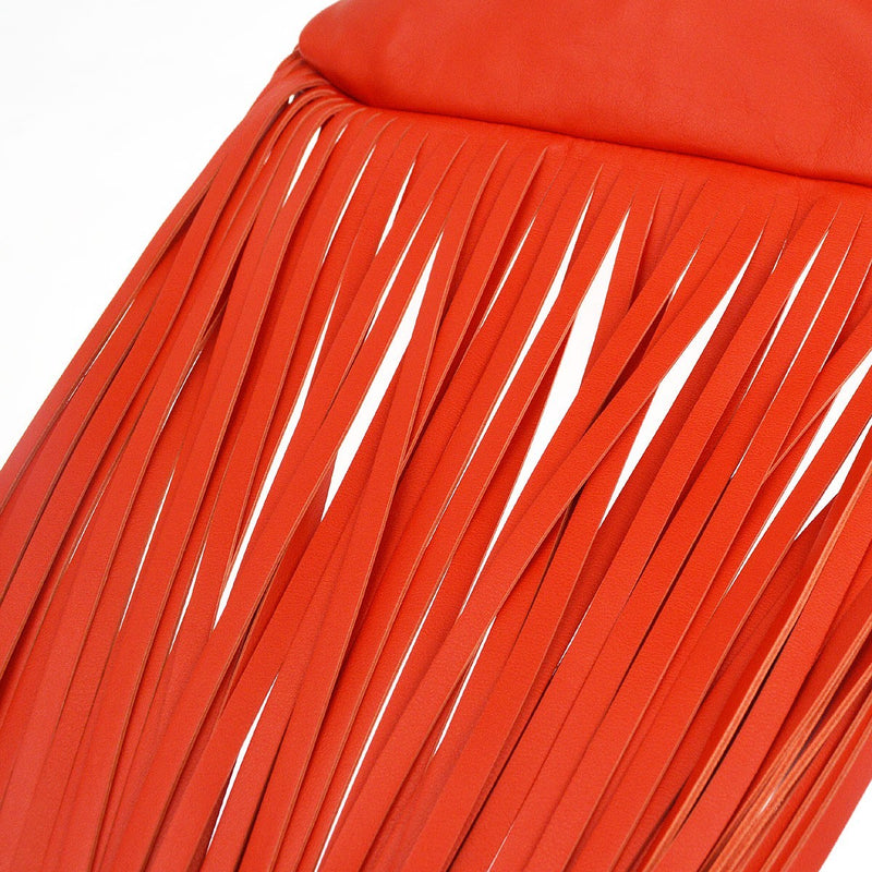 Bottega Veneta The Fringe Leather Red Bag