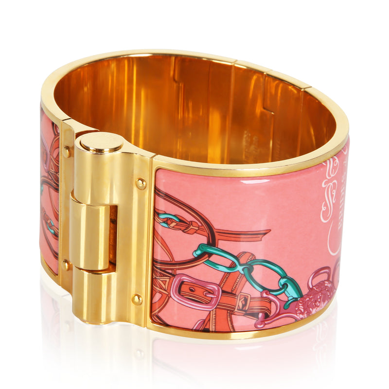 Hermès Gold-Plated Rose Couture Brides De Gala Bracelet Bracelets
