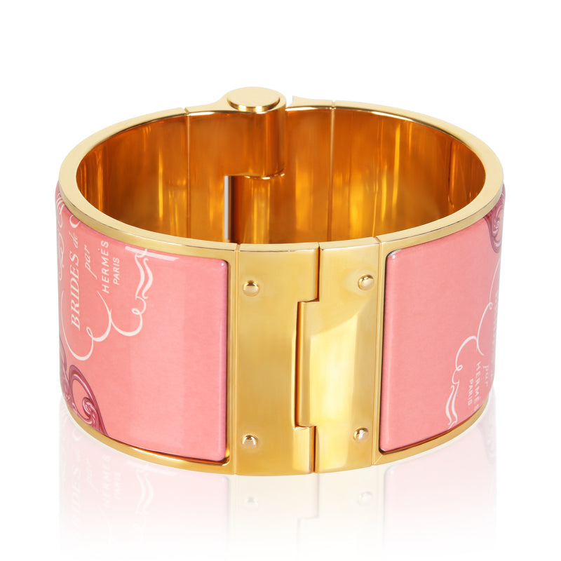 Hermès Gold-Plated Rose Couture Brides De Gala Bracelet Bracelets