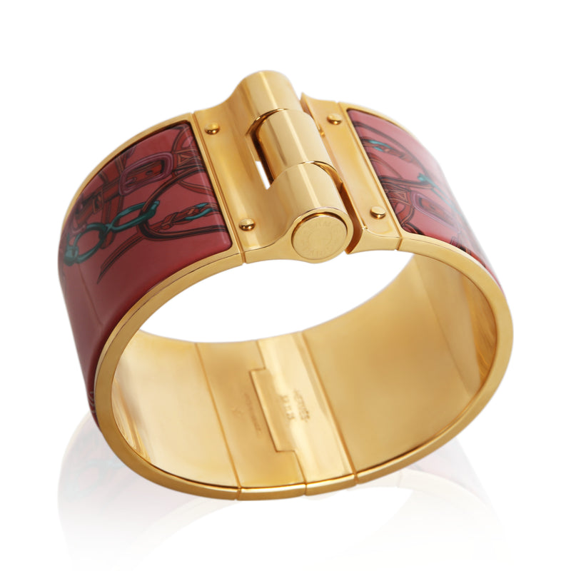 Hermès Gold-Plated Rose Couture Brides De Gala Bracelet Bracelets