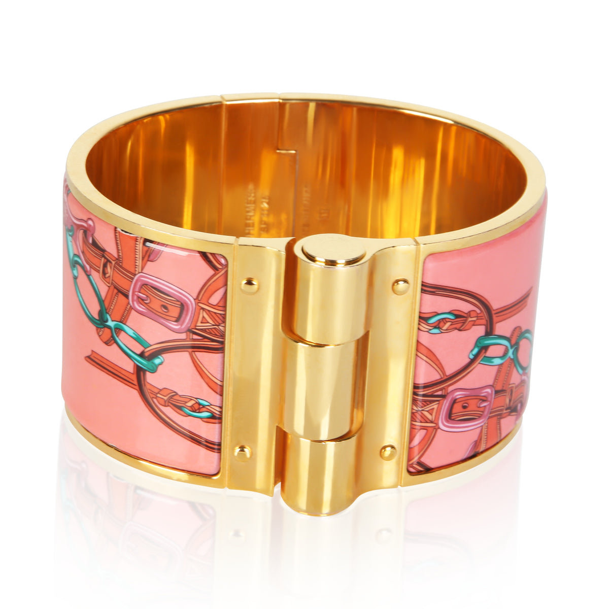Hermès Gold-Plated Rose Couture Brides De Gala Bracelet Bracelets