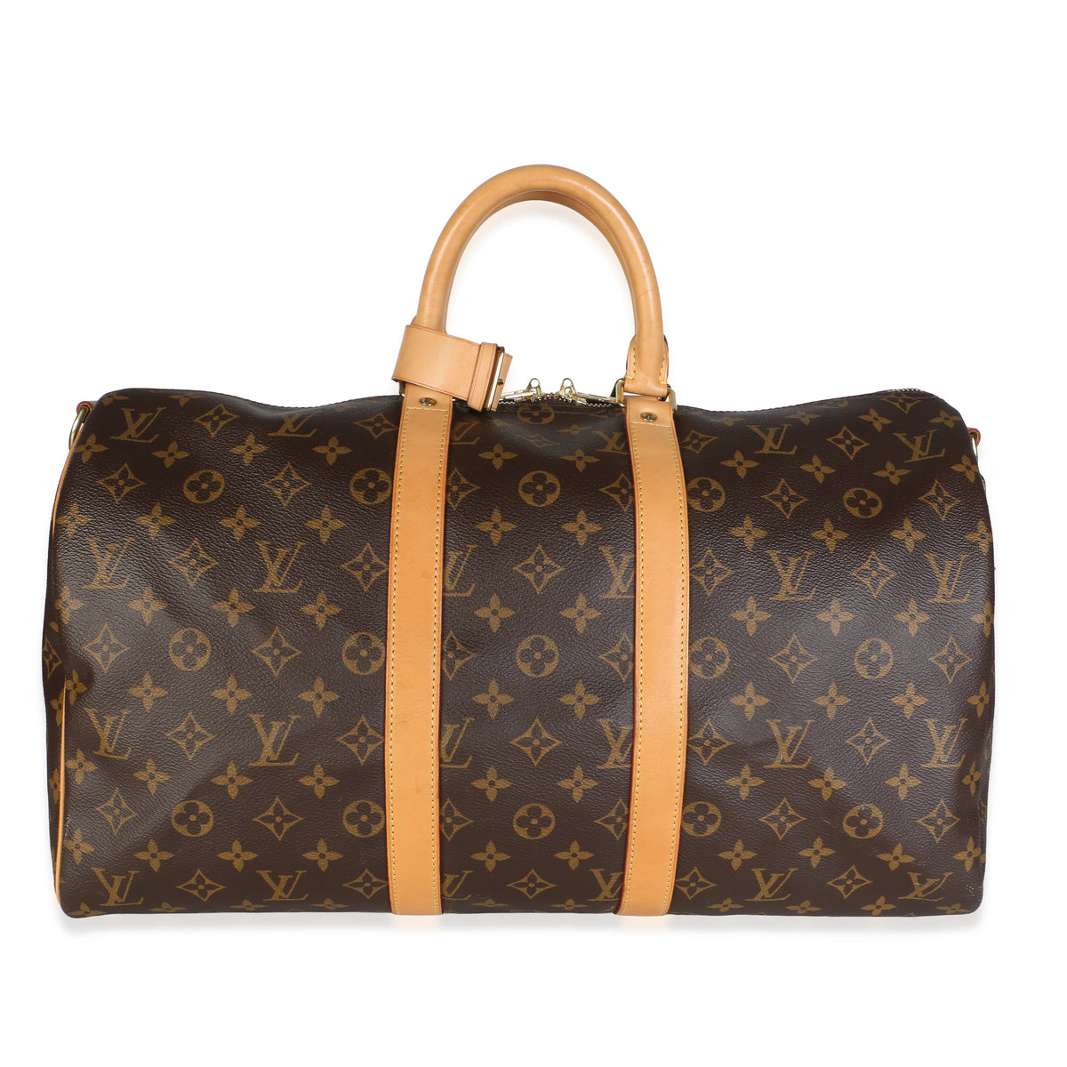 Louis Vuitton Monogram Canvas Keepall Bandouliere 45 Brown Bag