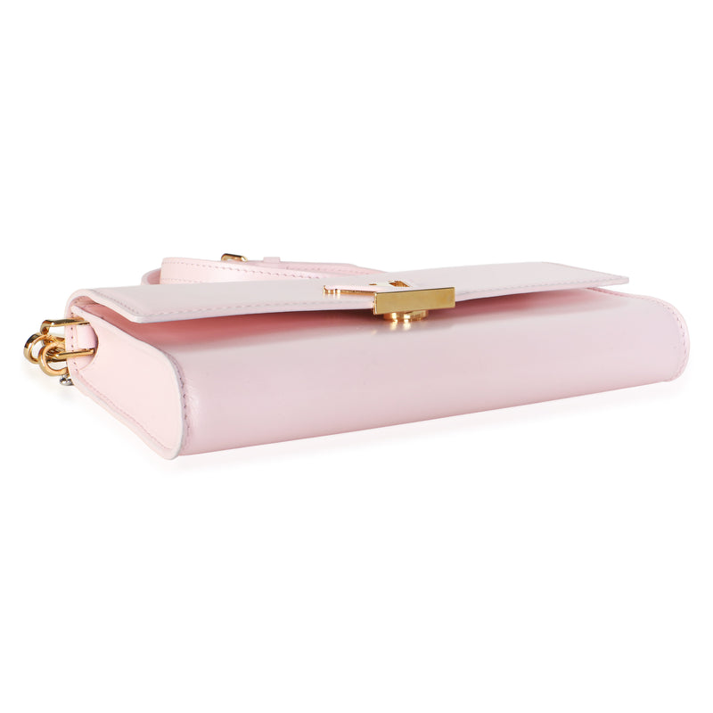 Louis Vuitton Sweet Pink Calfskin Wallet On Chain Capucines Leather Bag