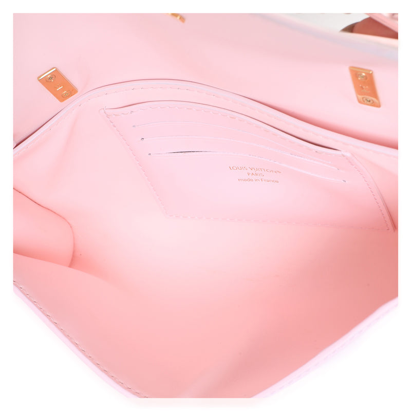 Louis Vuitton Sweet Pink Calfskin Wallet On Chain Capucines Leather Bag