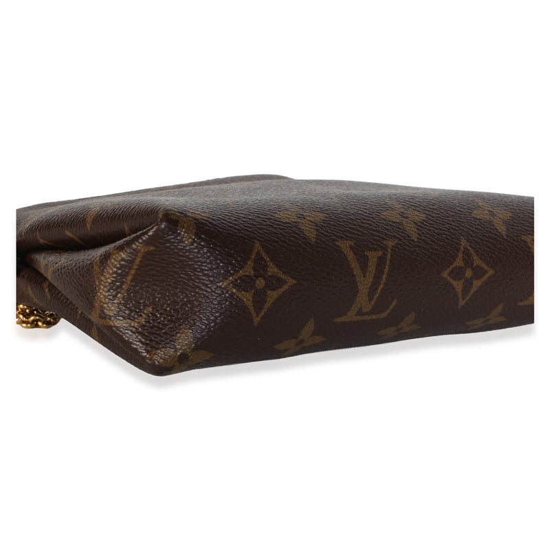 Louis Vuitton Cherry Monogram Canvas Pallas Clutch Brown; Multicolor Coated