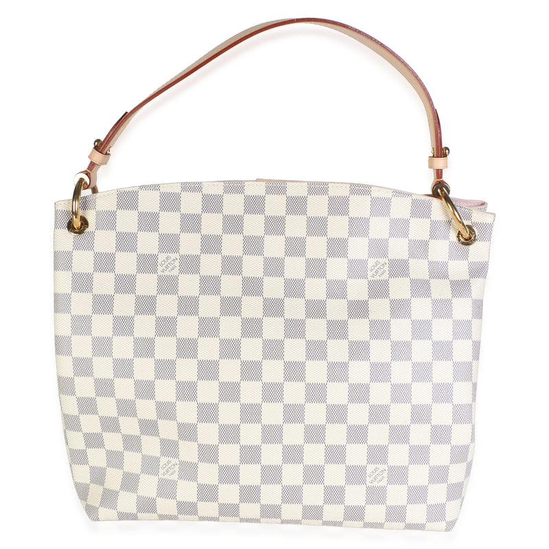 Louis Vuitton Damier Azur Canvas Graceful Pm Beige Coated Bag