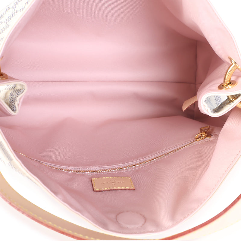 Louis Vuitton Damier Azur Canvas Graceful Pm Beige Coated Bag