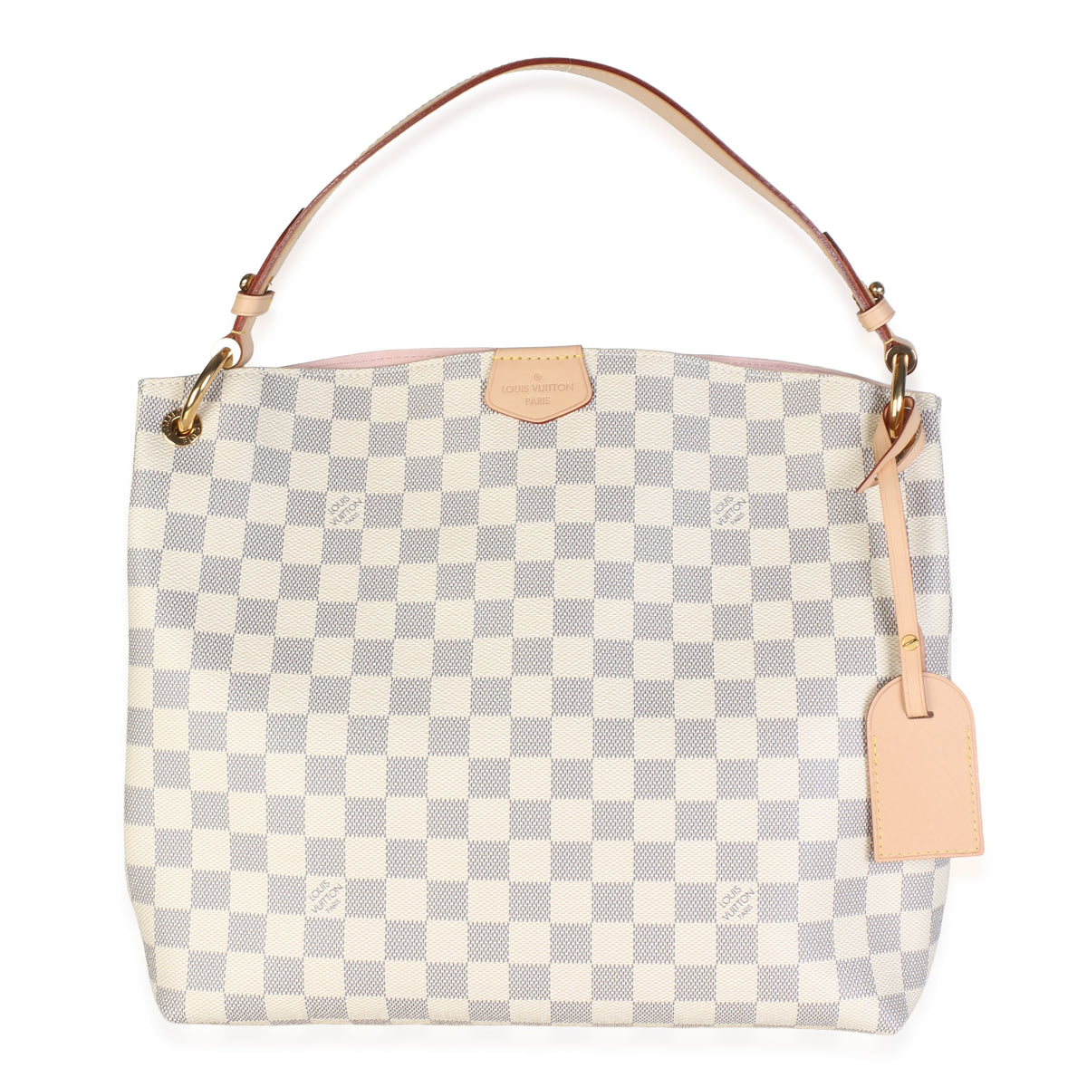 Louis Vuitton Damier Azur Canvas Graceful Pm Beige Coated Bag