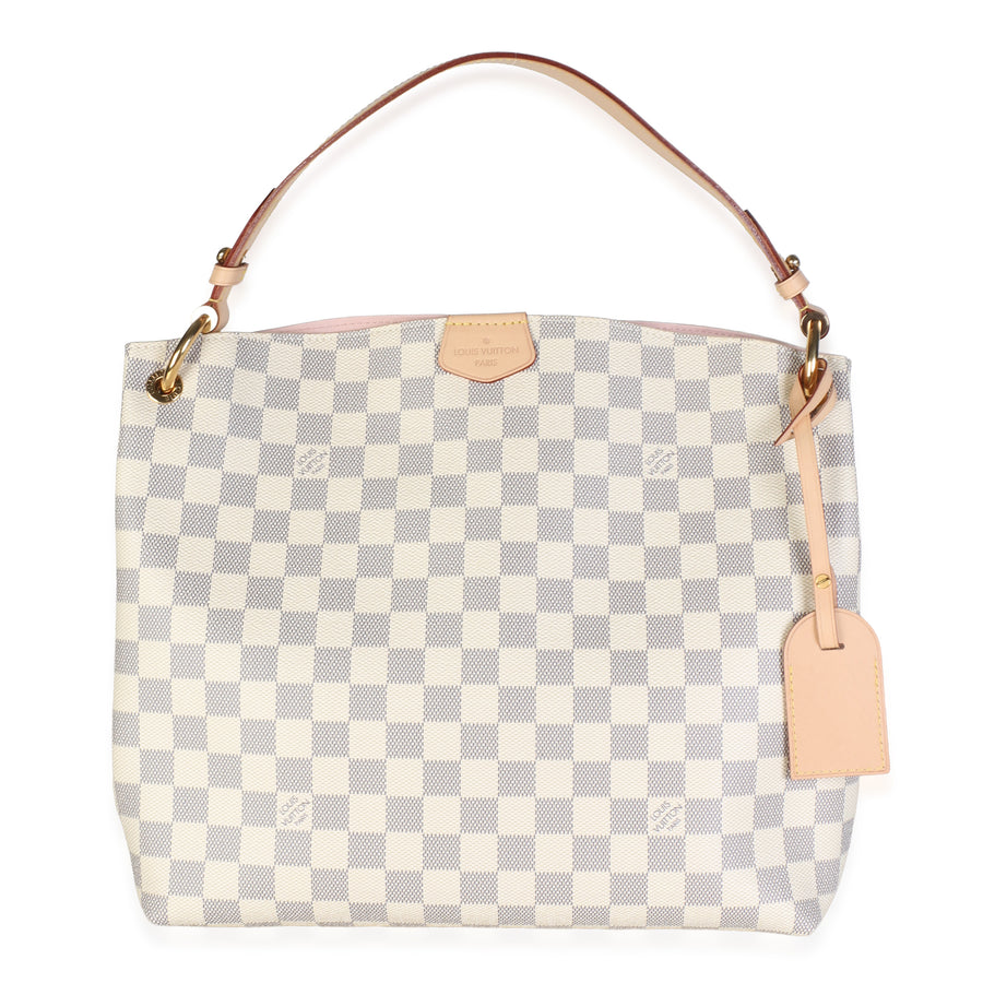 Louis Vuitton Damier Azur Canvas Graceful Pm Beige Coated Bag