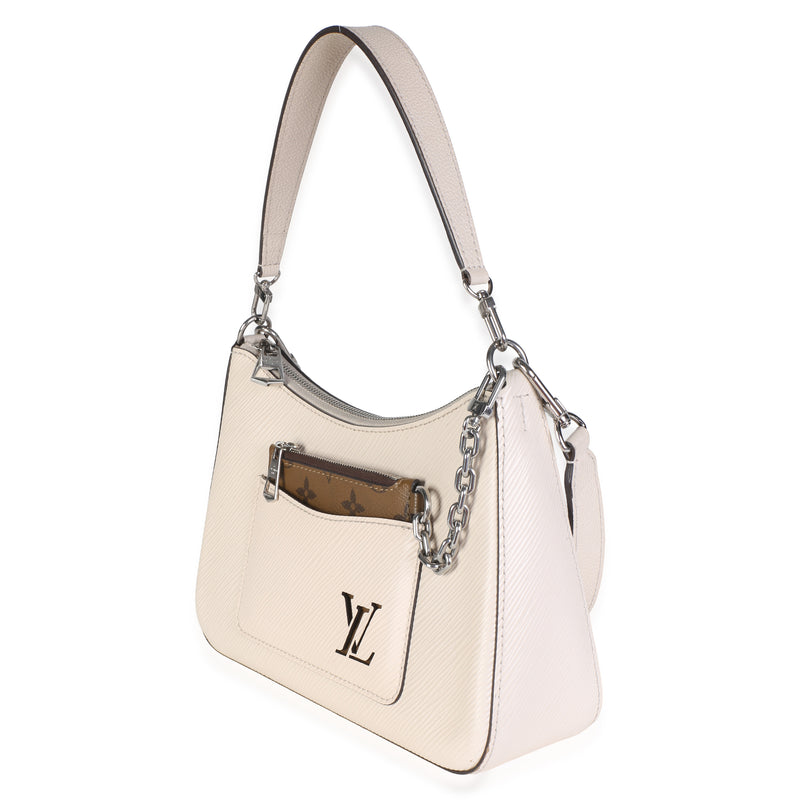 Louis Vuitton Quartz Epi Marelle White Leather Bag
