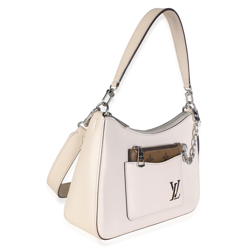 Louis Vuitton Quartz Epi Marelle White Leather Bag