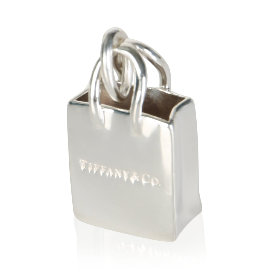 Tiffany & Co. Sterling Silver Shopping Bag Charm 925 Accessory