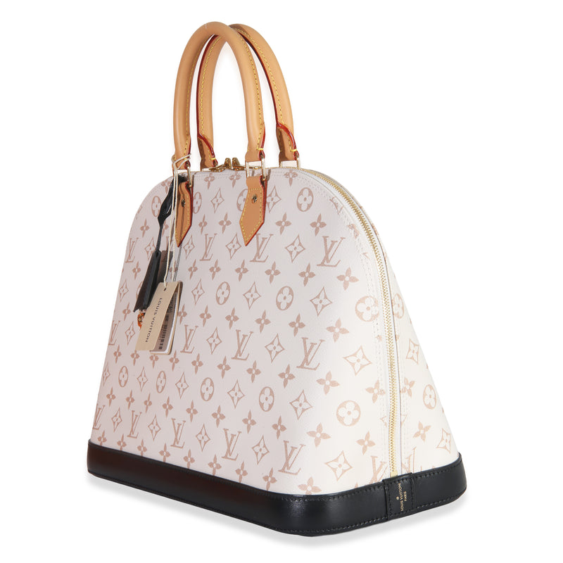 Louis Vuitton Dune Monogram Canvas Alma Gm Beige; Black; White Bag