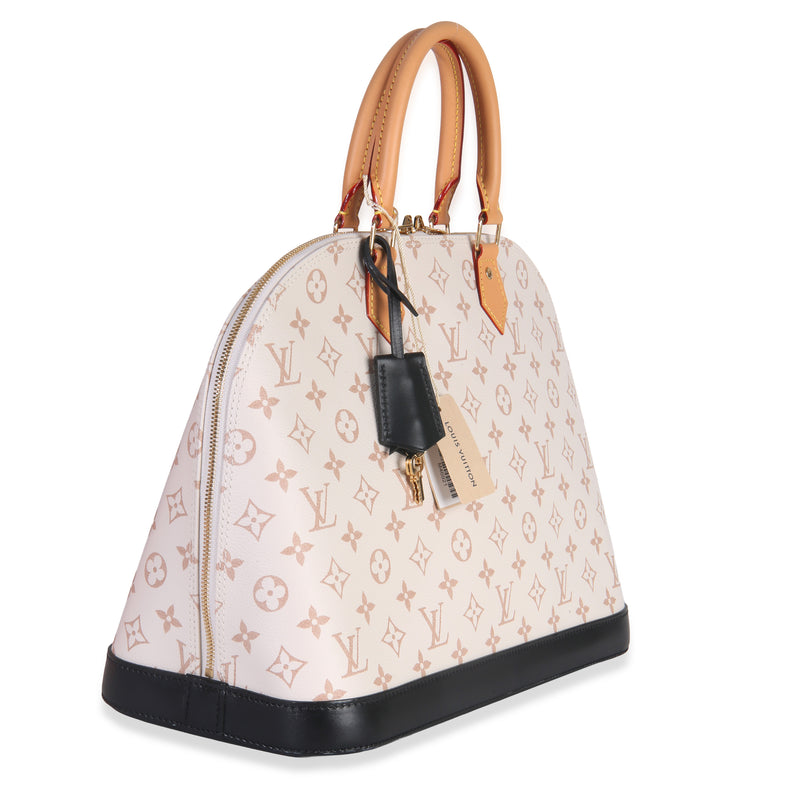 Louis Vuitton Dune Monogram Canvas Alma Gm Beige; Black; White Bag