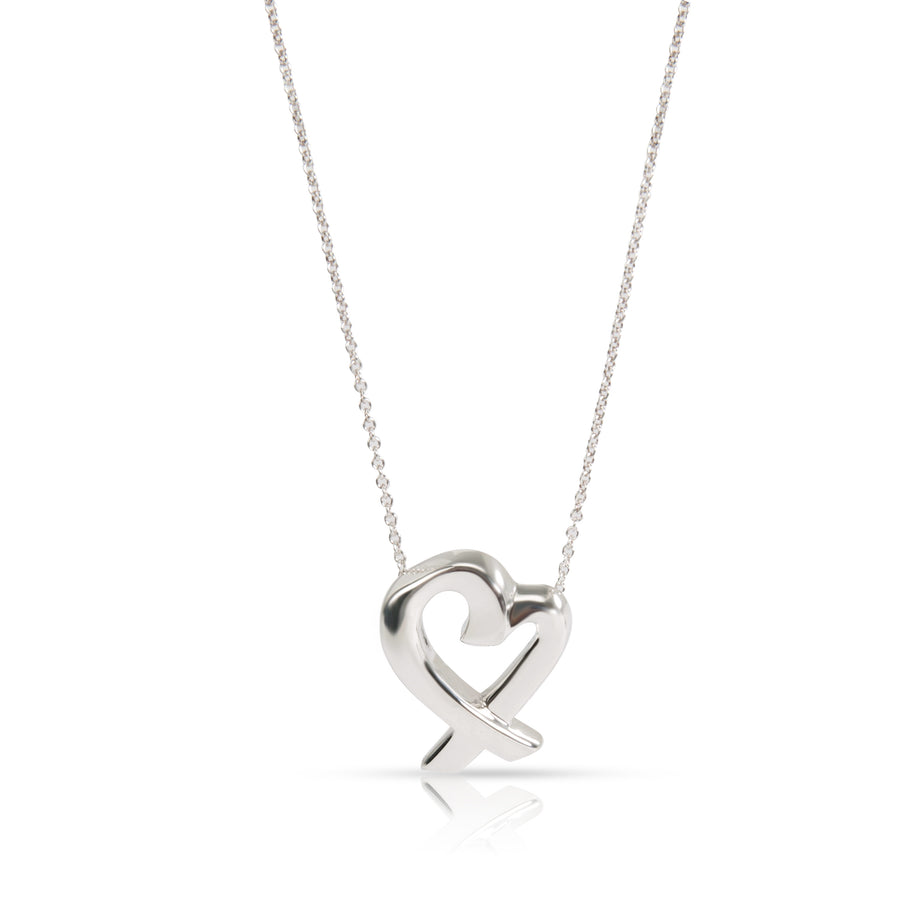 Tiffany & Co. Sterling Silver Paloma Picasso Small Loving Heart Pendant 925