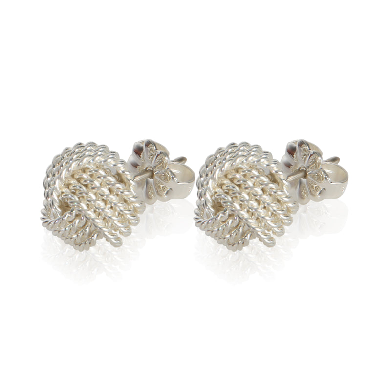 Tiffany & Co. Sterling Silver Knot Earrings 925