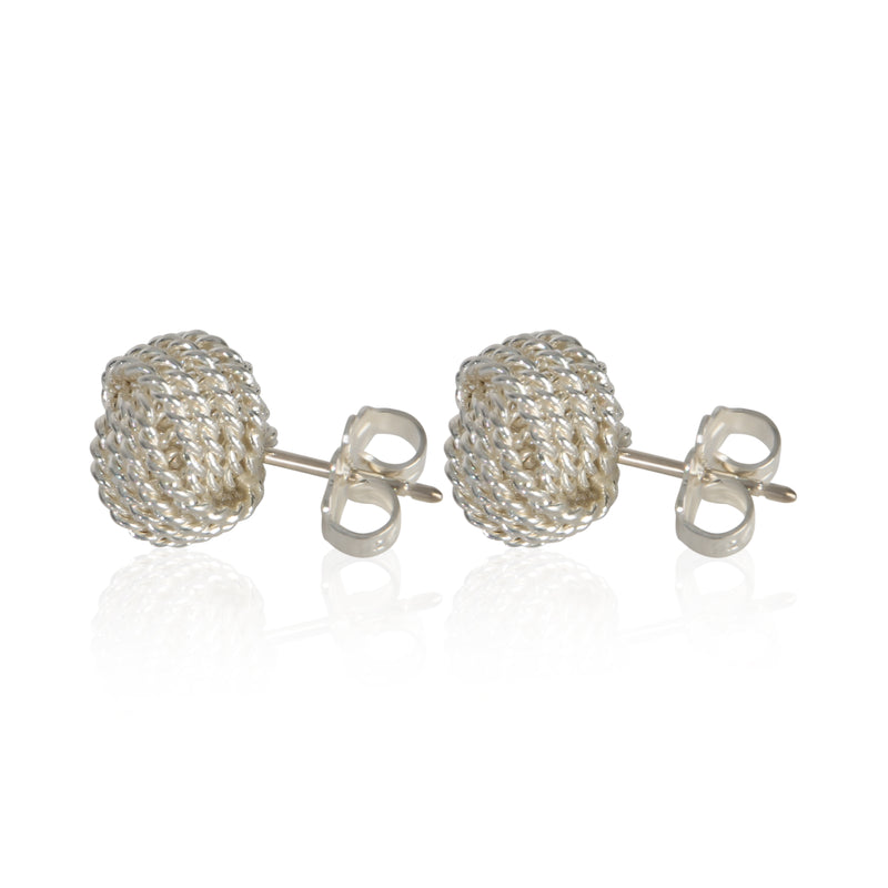 Tiffany & Co. Sterling Silver Knot Earrings 925