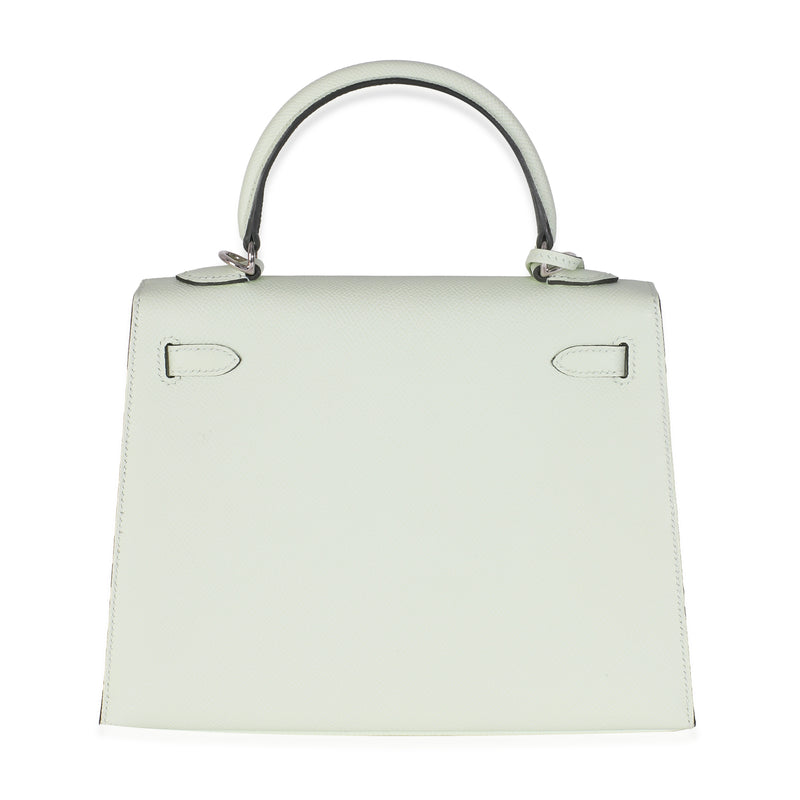 Hermès Vert Fizz Epsom Sellier Kelly 25 Phw Green Leather Bag