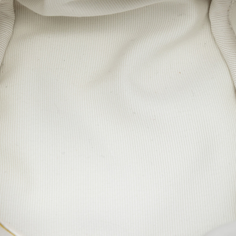 CC Quilted Lambskin Cube Zip Clutch with Chain - Image 4