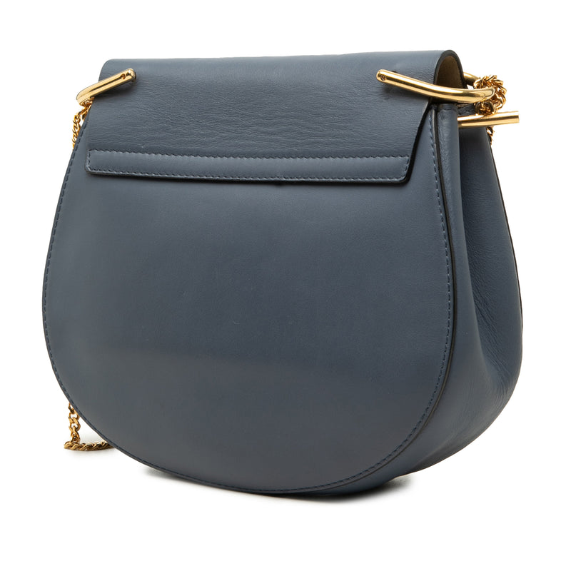 Small Bicolor Smooth and Grained Calfskin Drew Crossbody - Image 2