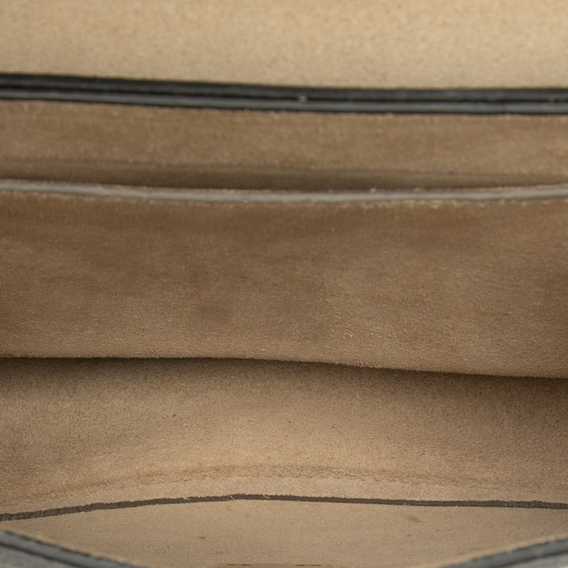 Small Bicolor Smooth and Grained Calfskin Drew Crossbody - Image 4