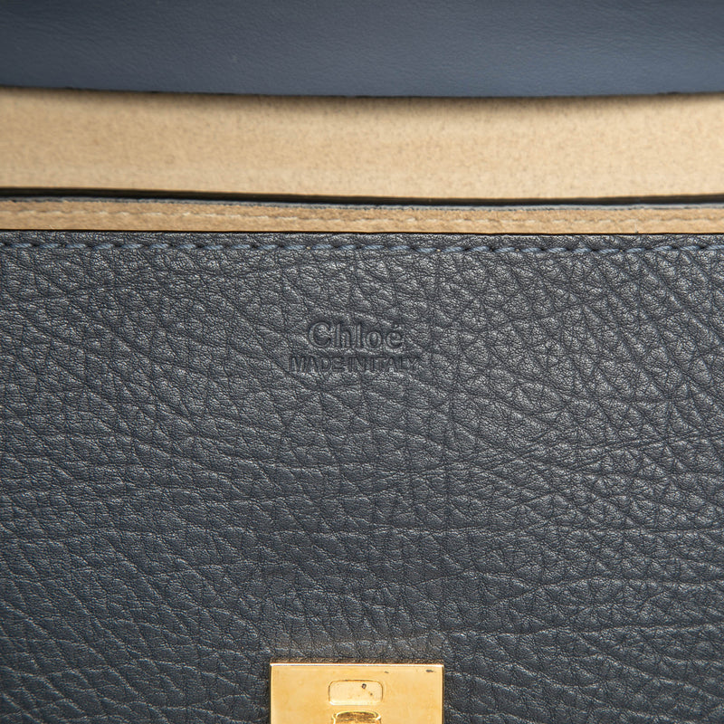 Small Bicolor Smooth and Grained Calfskin Drew Crossbody - Image 5