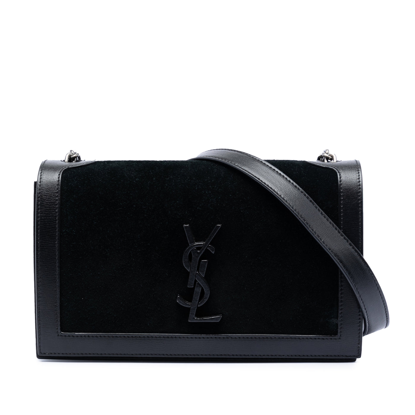 Suede Monogram Book Bag - Image 1