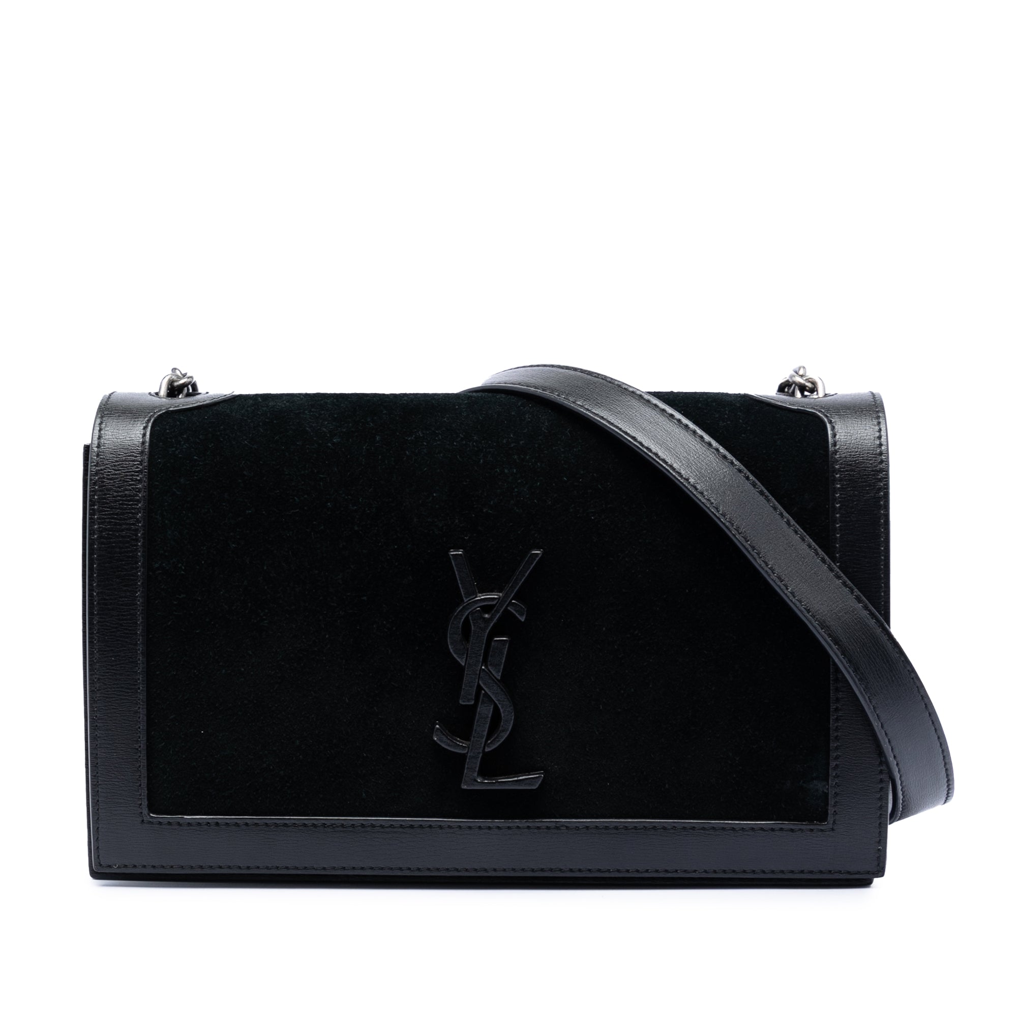 Suede Monogram Book Bag - Image 1