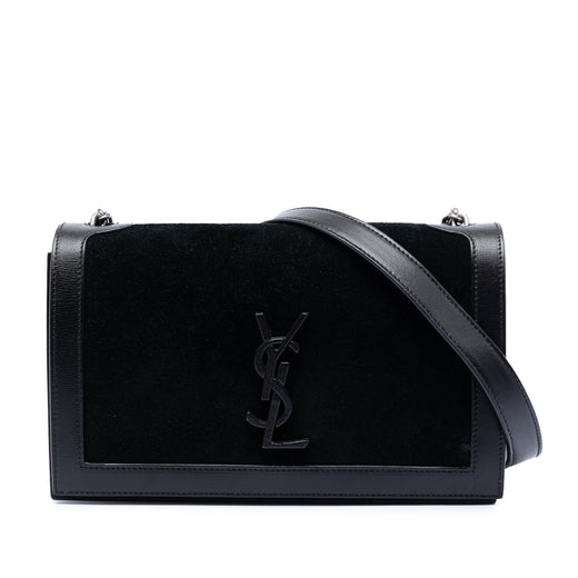 Suede Monogram Book Bag - Image 1